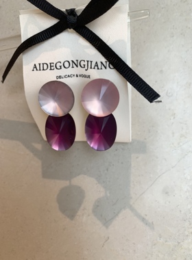 本期超推荐 无敌美丽的紫色设计感夏日度假耳环