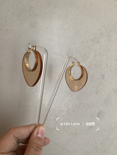 Atelier Koa 植物 超级美的颜色 韩国温柔耳环