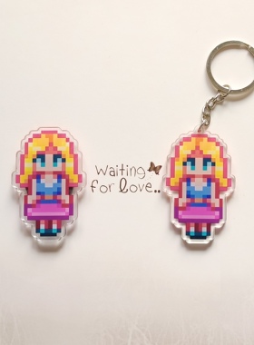 星露谷物语stardew valley 海莉亚克力冰箱贴 钥匙扣游戏周边礼物