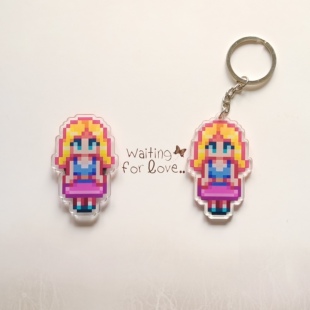 星露谷物语stardew valley 海莉亚克力冰箱贴 钥匙扣游戏周边礼物