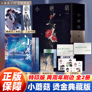 印特签+烫金函套刷边典藏版 小蘑菇全2册【赠明信片+贴纸+书签+海报】一十四洲著 青春文学科幻言情小说晋江实体书籍珍藏版
