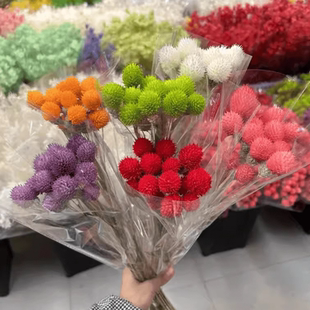 干花永生花千日红永生花草莓果高颜值花束花艺造型手工DIY花材