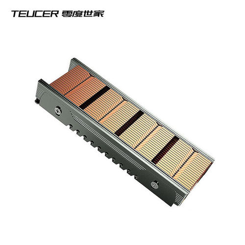 TEUCER M.2固态硬盘散热器NVME2280SSD纯铜鳍片散热马甲m2散热片