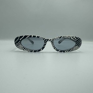 出口美国儿童太阳镜时尚斑马纹防紫外线不伤眼墨镜
