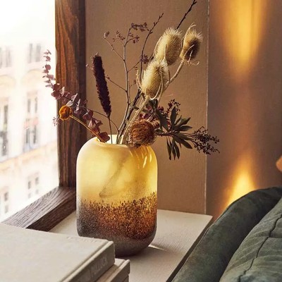 手工制作zarahome同款玻璃花瓶