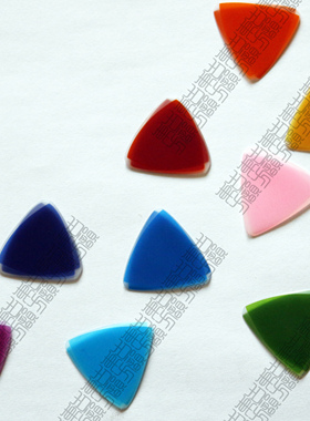 阮小妖纯手工磨制彩色尼龙中阮大阮柳琴演奏拨片考级考试利器