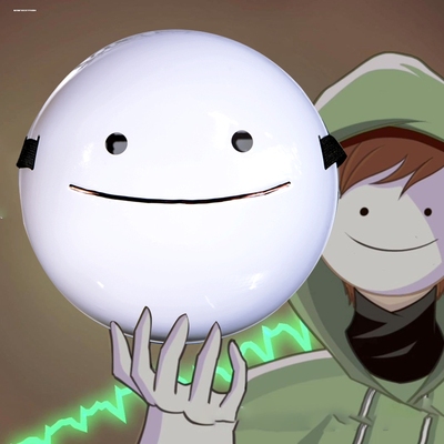 我的世界Dream面具 Mask 梦幻面具 梦想面具 周边微笑笑脸面具