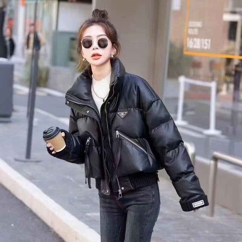 新款韩版ins风羽绒棉服女装小个子时尚短款面包服棉衣立领外套潮