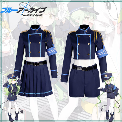蔚蓝档案cos服 铁道双子橘光橘望 校园风JK百褶裙短裤cosplay服装