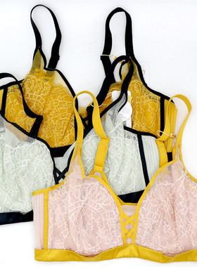 美思内衣新款透气性感聚拢舒适收副乳软钢圈超薄女文胸BC杯FC0477
