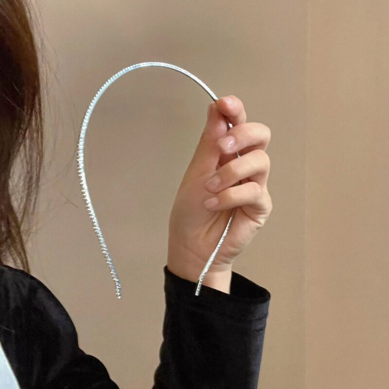 经典款极细闪钻锆石发箍细款女简图片