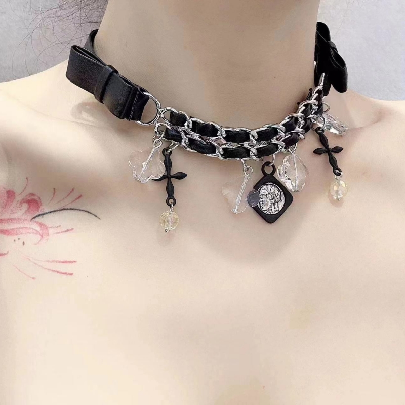 其他亚克力混合材质项圈女个性