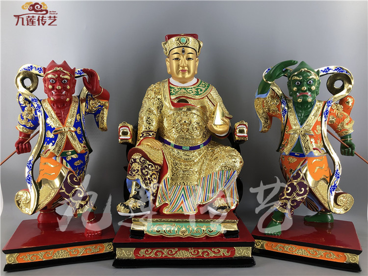 华光大帝千顺香樟木古典精雕