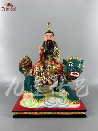 木雕太乙天尊手工漆线雕香樟木