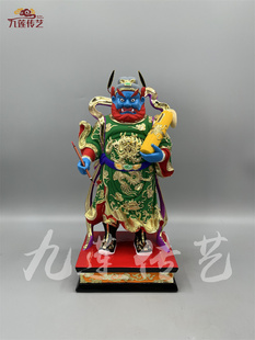 木雕辛天君辛将军香樟木手工传统漆线雕传艺木雕古典家居寺庙供奉