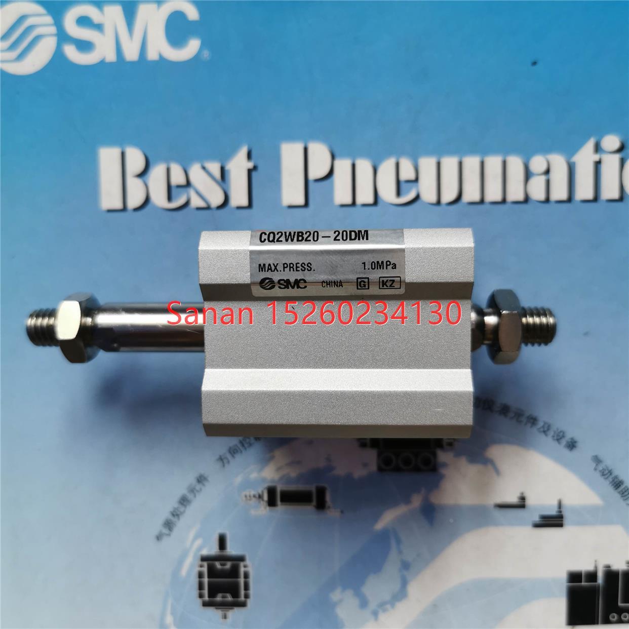 议价SMC薄型气缸CQ2WB20-20DM 双轴气缸