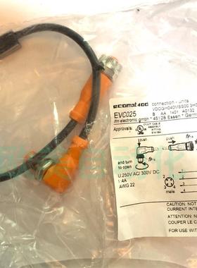 议价ifm易福门 连接线 EVC025 电缆连接线 4芯