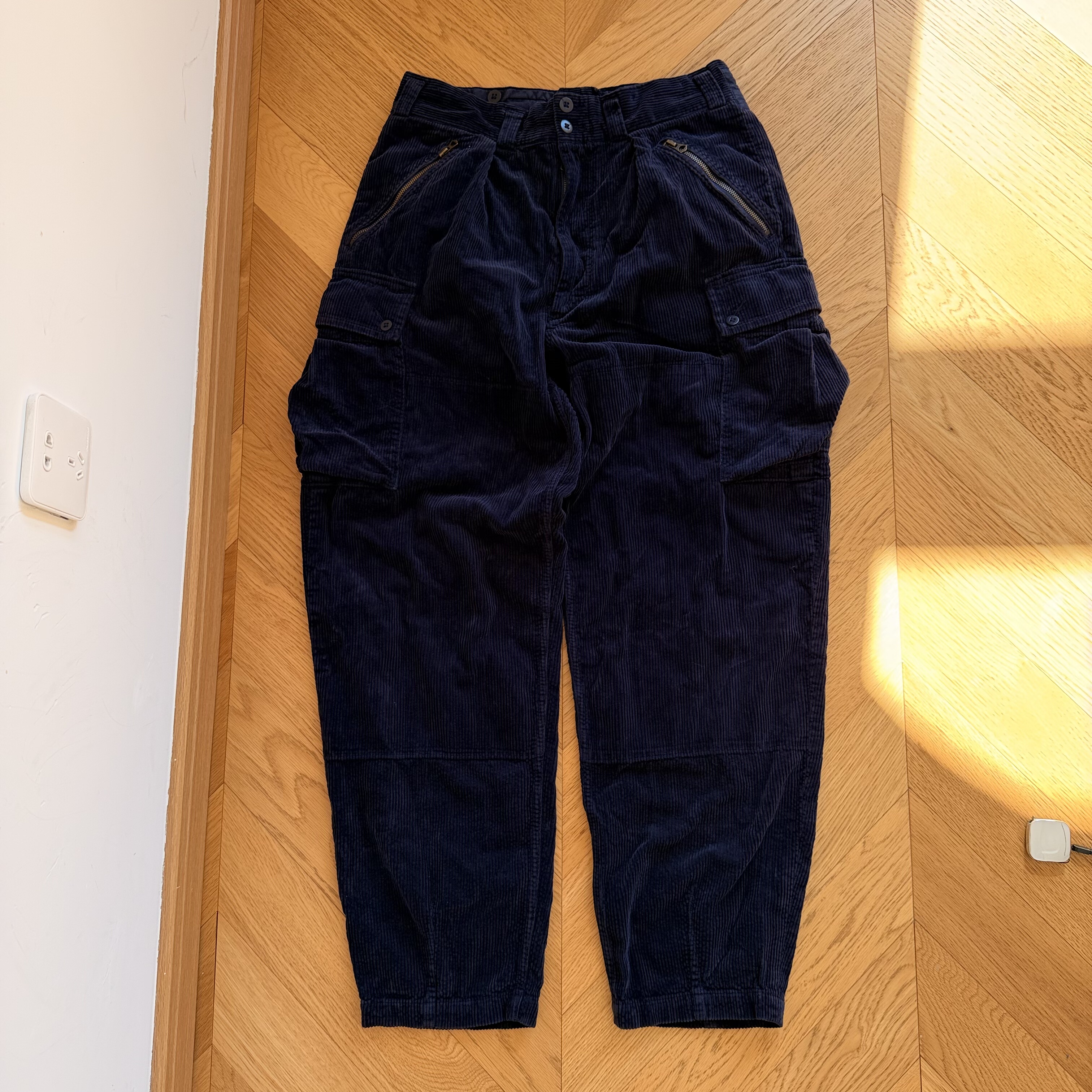 RL老款宝石蓝加厚复古登山户外运动山岳工装裤休闲长裤