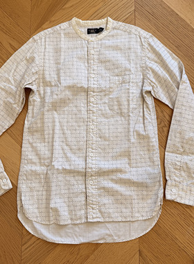 RRL女款经典复古西部乳白色格子衬衫衬衣