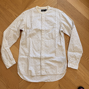 RRL女款经典复古西部乳白色格子衬衫衬衣