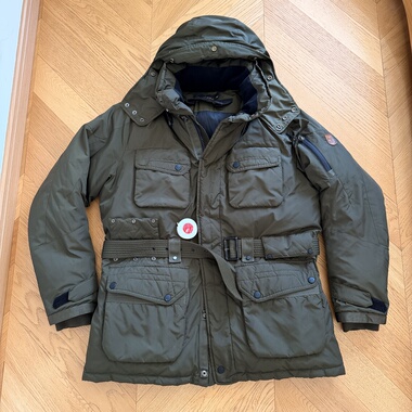 RL早期老款RLX重磅加厚户外运动猎装连帽羽绒服大衣外套