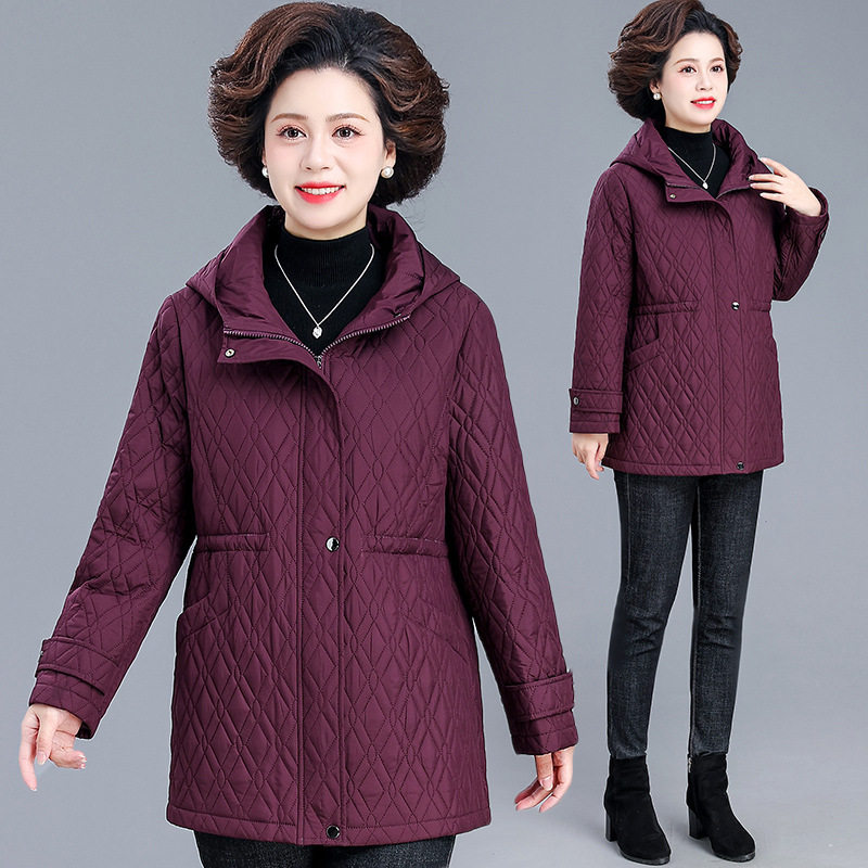 中老年女装时尚棉衣中长款2026冬季新款婆婆妈妈装棉服棉袄奶奶装