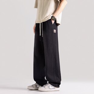 控价69元 JYF 加肥加大直筒牛仔梭织裤 新款 A502秋季