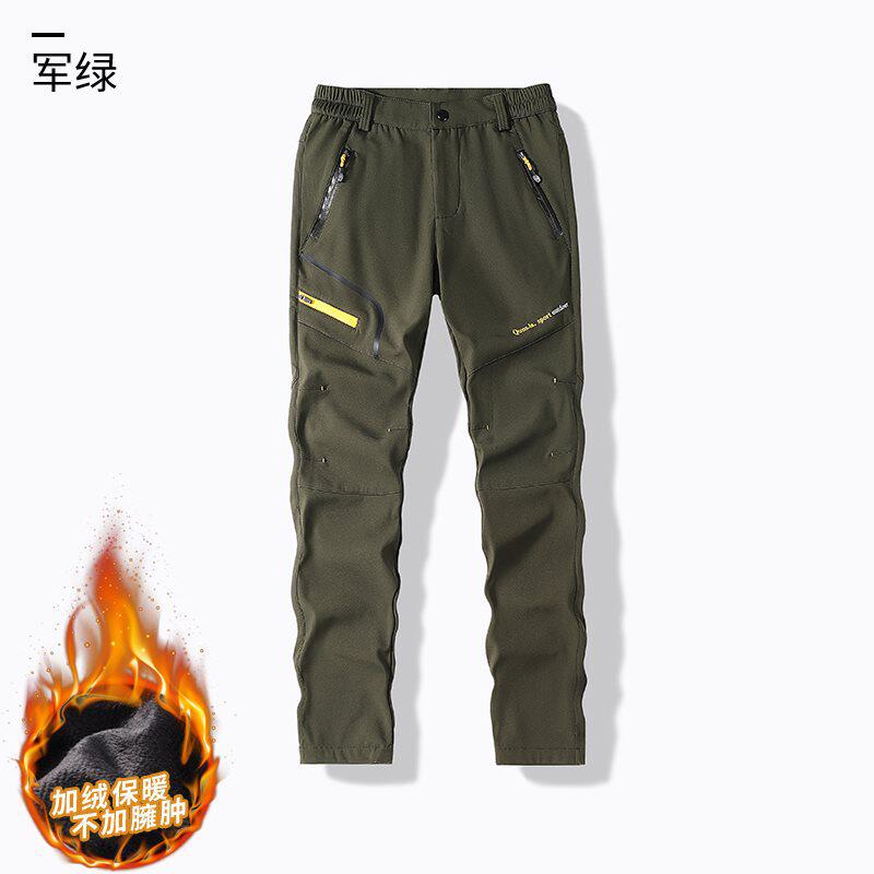 跨境户外登山裤男女秋冬可拆卸两截徒步行山长裤男2026新款轻薄冲