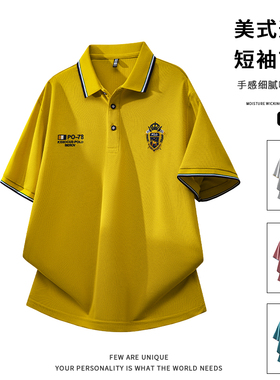 268889夏季2026新款冰丝短袖Polo男士短袖休闲翻领POLO衫打底上衣