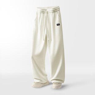 重磅雪尼尔380克休闲裤 3D挂拍 98%聚酯纤维2%氨纶 P50 KZ0531