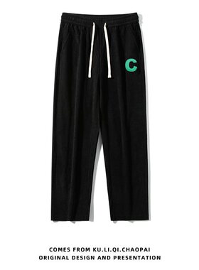 白底平铺-炬 CK907-P30  100%聚酯纤维 2025春季大码灯芯绒裤子男