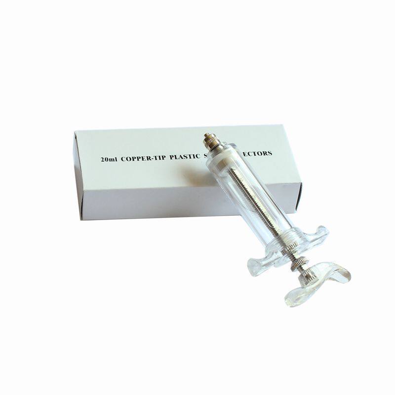 各类规格精品兽用塑钢注射器 养殖场兽用器械喂食器铜头塑钢针筒