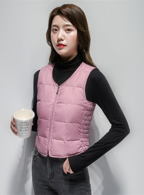 波斯顿轻薄羽绒服马甲女款波士顿官方旗舰店正品内胆短款贴身背心