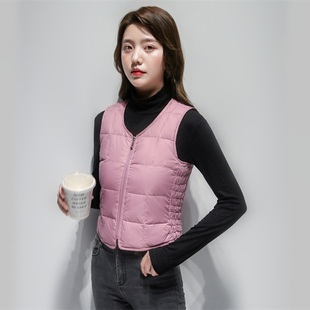 波斯顿轻薄羽绒服马甲女款波士顿官方旗舰店正品内胆短款贴身背心