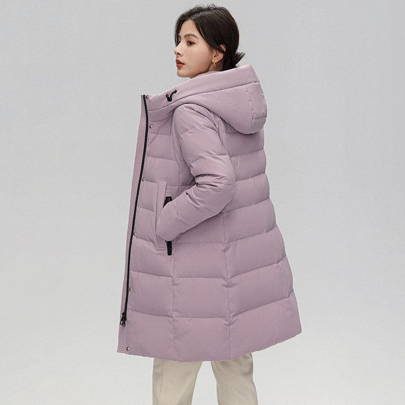 波斯顿羽绒服女款修身中长款女士波士顿官方旗舰店正品本命年妈妈