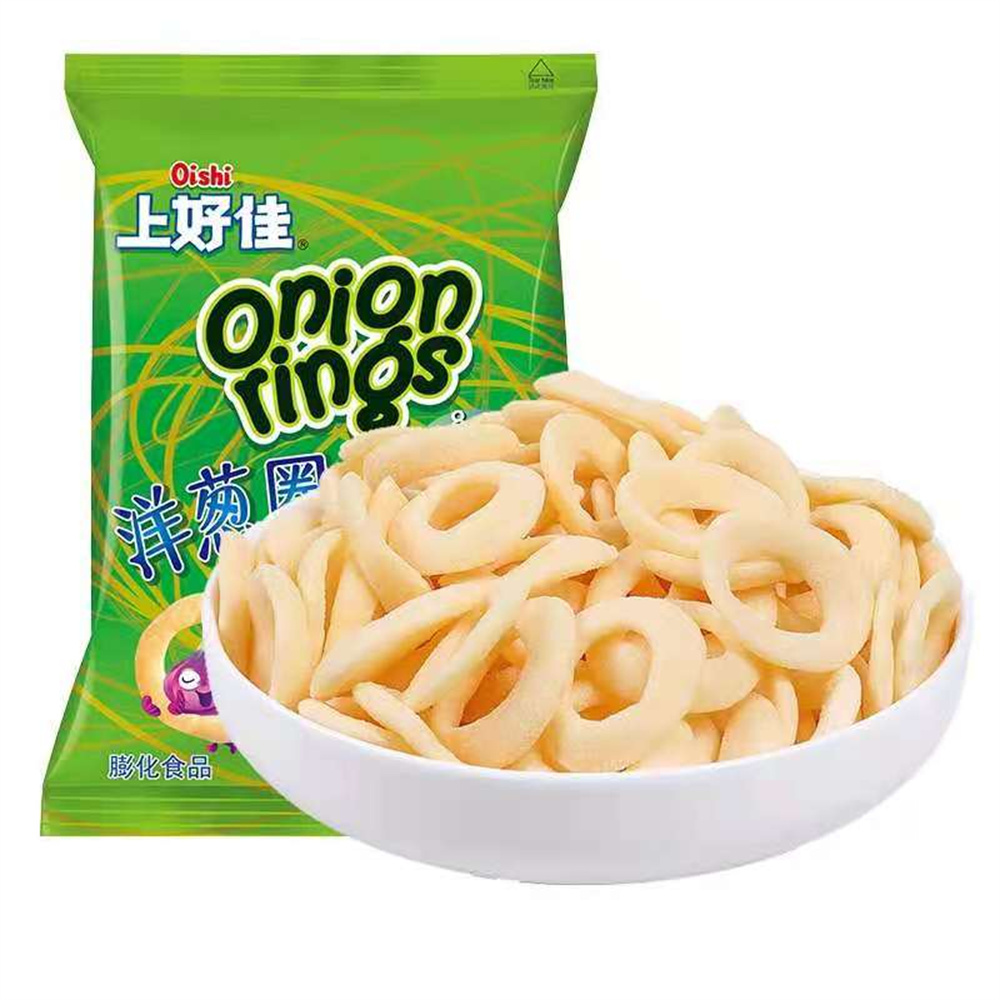 Oishi上好佳洋葱圈40g*5包出游聚会休闲零食小吃怀旧膨化食品