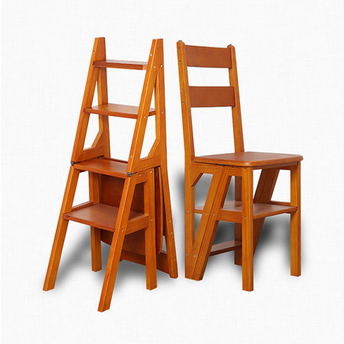 实木家用多功能折叠梯椅室内登高