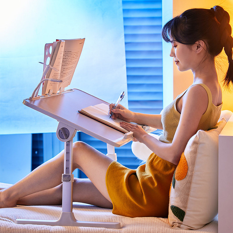 床上小桌子笔记本电脑桌宿舍书桌学生家用学习桌可折叠桌懒人桌板
