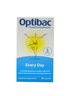 英国欧贝客OptiBac Probiotics益生菌小蓝瓶成人调理肠胃肠道90粒