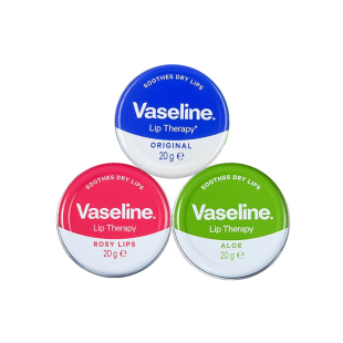 英国vaseline唇膏凡士林润唇膏玫瑰芦荟补水滋润保湿 唇膜防干裂