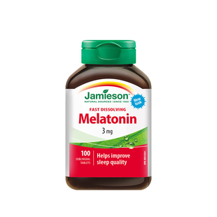 jamieson健美生褪黑素含片3mg 安瓶褪黑色素助含片好睡眠速溶海外