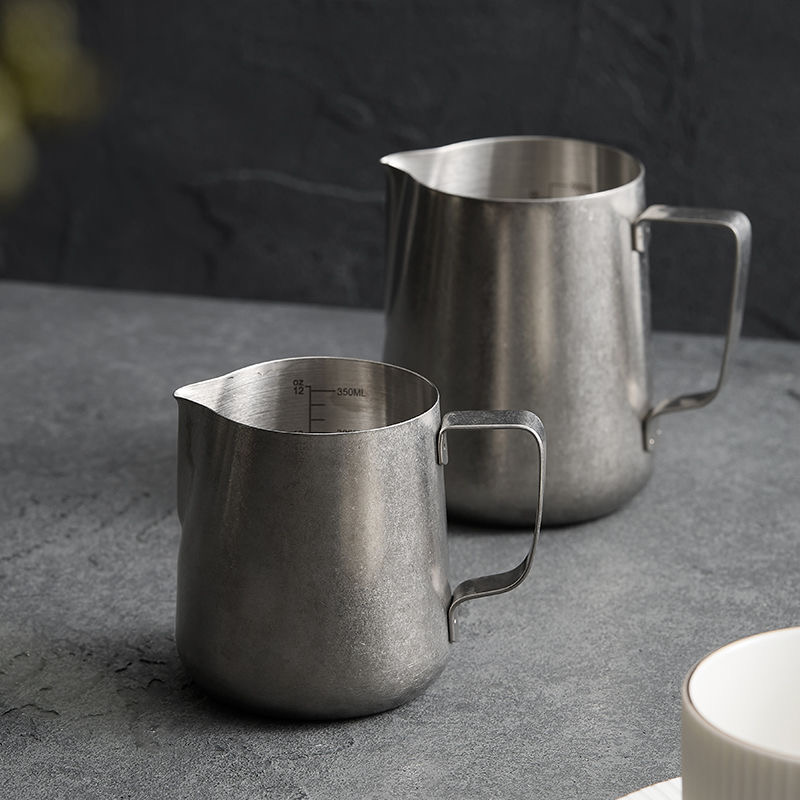 复古不锈钢拉花杯奶茶咖啡杯商用