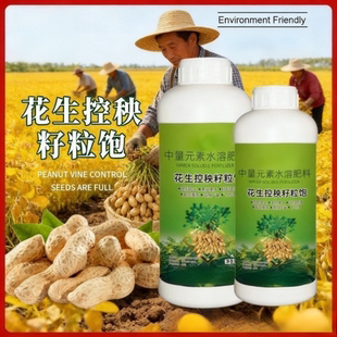 花生控秧籽粒饱农科院高产花生种花生粒粒饱膨壮大胀促下针旺长