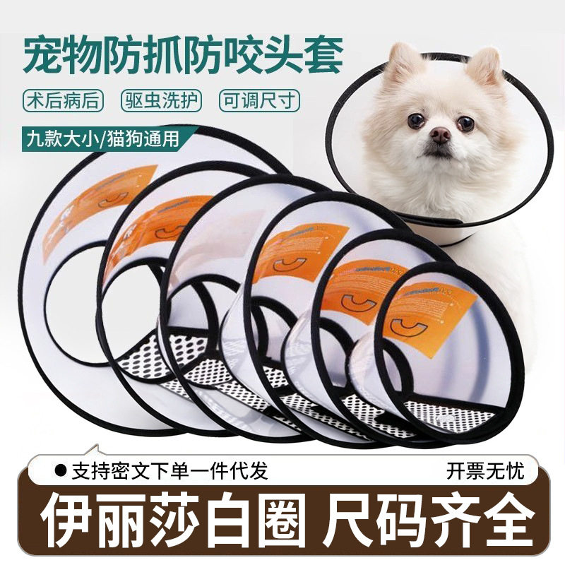 伊丽莎白圈狗狗猫咪项圈脖套防舔宠物伊丽莎白圈