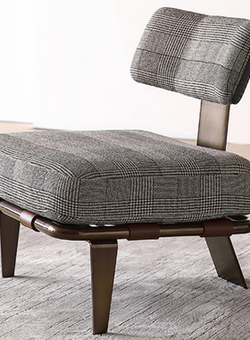 米洛缇REEVES休闲椅简约客厅单椅意式极简布艺单人沙发