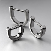 钥匙扣挂件配件马蹄扣创意个性 3个 O汽车链锁匙圈环DI 套装 新品