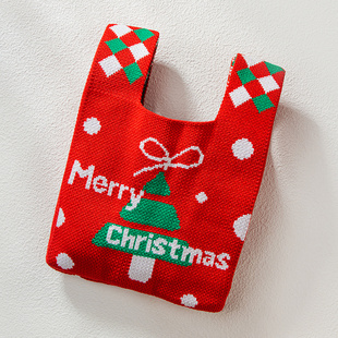 圣诞节平安夜苹果礼盒礼物袋儿童糖果包零钱硬币收纳包小礼品盒