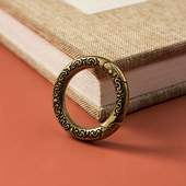 复古弹簧圈DIY配件 创意个性 黄铜开口圈钥匙扣挂件 钥匙圈环