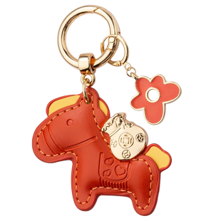 马上有钱花钥匙扣挂件可爱卡通男女士情侣汽车钥匙链圈环包包挂饰