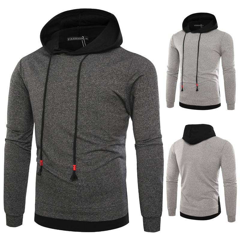 Hollow out new thin sweater foreign trade clothes hooded men's long sleeve T-shirt